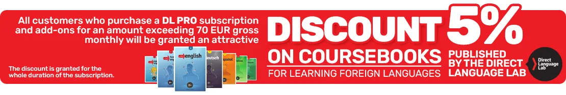 Discount 5% on coursebooks