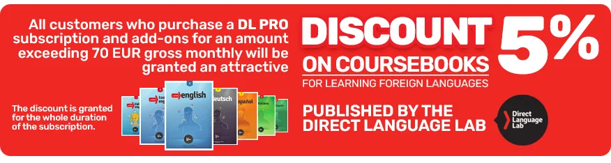 Discount 5% on coursebooks